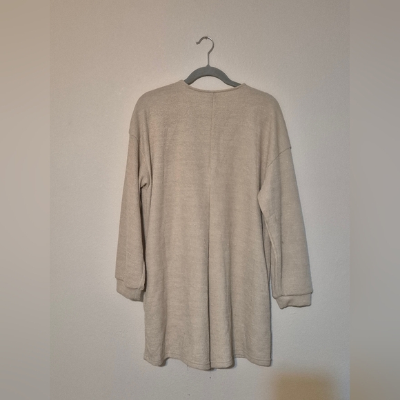 Cozy Beige Knit Romper - Picture 4 of 6